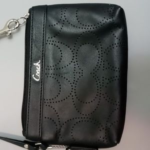 COACH black wristlet NWOT